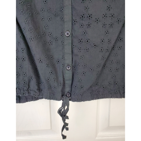 Free people  start align eyelet black  blouse - Picture 13 of 16